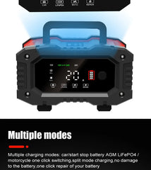 Battery Charger 12V/24V Smart Charger Lithium AGM GEL Lead-Acid LiFePO4 Battery Chargers
