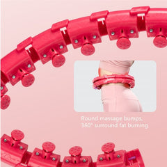 2023 New Sport Hoops Yoga Fitness Home Fitness Hoop Adjustable Not Drop Waist Training Ring Belly Trainer Abdominal Weight loss