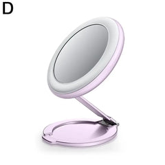 4 In 1 Metal Magnetic Led Makeup Mirror Selfie Light Phone Holder For iPhone 16 15 Pro Max 14 For Magsafe Foldable Stand M8H7