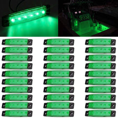 Led Side Marker 10PCS 12V-24V Indicator Car Lights Front Rear for Trucks Cab RV Trailer Amber/Red/White/Green/Blue