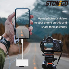 3 in 1 SD TF Memory Card Reader for Apple iPhone 14 13 12 11 15 Pro Max XS XR USB Camera OTG Adapter for iPad Laptop Card reader