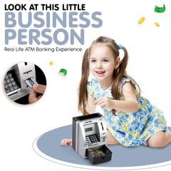 Smart Novelty ATM Piggy Bank for Real Money - Mini ATM Machine to Teach Children Money Management - Versatile ATM Bank for Kids