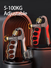 Grip Strength 5-100kg Gym Wrist Expander Hand Strengthener Adjustable Muscle Recovery Fitness Hand Strength Exercise