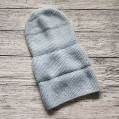 Rabbit Fur Beanies Soft Warm Fluffy Winter Hat for Women Angora Knitted Hat Skullies Beanies Female Bonnet Woman Knit Cap