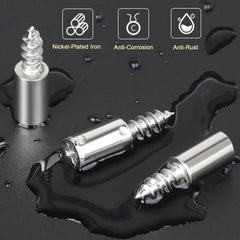 Self Tapping Screw Layer Plate Holder Wardrobe Septum Brackets Fixed Screw Shelf Support Pegs with Non-Slip Sleeve