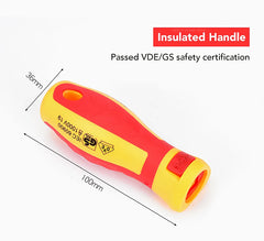 Electrician Screwdrivers Repair Tools Kit 13pcs 1000V Changeable Insulated Set with Magnetic Slotted Phillips Pozidriv Torx Bits