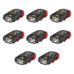 1-10PCS Mini Sensor LED Headlamp Hat Cap Clip Lights Rechargeable Head Torch Waterproof Headlight Flashlight for Camping Fishing