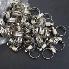 Hose Clamps Stainless Steel Screw Band Car Fuel Tube Pipe Clamp Worm Gear Plier Tools Faucet Water Pipes Fasteners