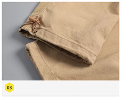 Loose Overalls Men's Outdoor Sports Jogging Tactical Pants Elastic Waist Pure Cotton Casual Work Pants