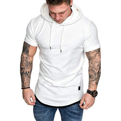 MRMT 2023 Brand New Mens Hoodies Sweatshirts Short Sleeve Men Hoodies Sweatshirt Casual Solid Color Man hoody For Male Hooded