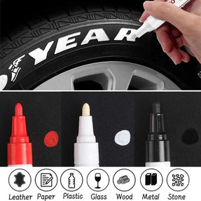 Car Tyre Painting Pen Waterproof Permanent Graffiti Touch Up Tyre Marker Auto Rubber Mark Pen