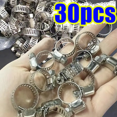Hose Clamps Stainless Steel Screw Band Car Fuel Tube Pipe Clamp Worm Gear Plier Tools Faucet Water Pipes Fasteners
