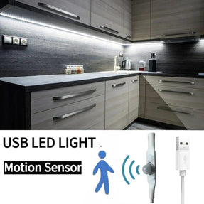 5V USB LED Strip  Motion Sensor With Hand Sweep/Human 1M 2M 3M 5M Light Tape Decoration Ribbon for TV Kitchen Room