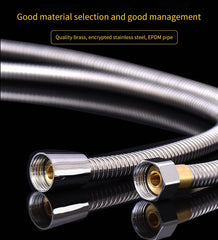 Stainless Steel Shower Hose Long Bathroom Shower Water Hose Extension Plumbing Pipe Shower head Tube Bathroom