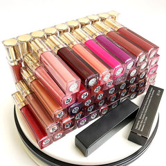 50pcs/lot Private Label Lipgloss Moisturizing Shiny Glitter Glossy Makeup Lip Gloss Custom Liquid Lipstick Bulk