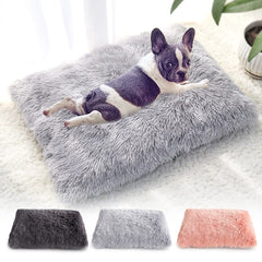 Long Plush Dog Bed Pet Cushion Blanket Soft Fleece Cat Cushion Puppy Chihuahua Sofa Mat Pad For Small Large Dogs - Wowza
