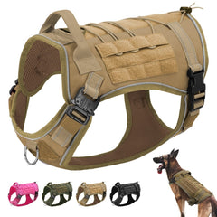 Military Tactical Dog Harness No Pull Working Pet Dog Durable Vest Reflective For Small Medium Large Dogs German Shepherd
