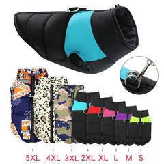Padded Winter Warm Dog Clothes Waterproof Pet Vest Zipper Jacket For Small Medium Large Dogs Pug Chihuahua French Bulldog Coat - Wowza