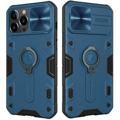 NILLKIN for iPhone 13 Pro Max Case for iPhone 13 Mini Case with Ring stand Case Camera Protection Slide cover