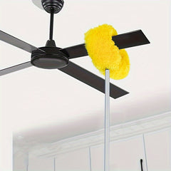 Ceiling Fan Cleaner Dusters With Extension Pole, Dust Removal Brush, Removable And Washable Microfiber Ceiling And Fan Duster,