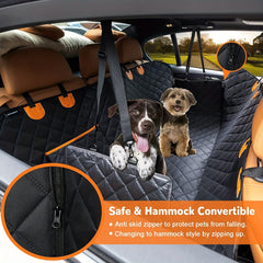 Dog Seat Cover Car Seat Cover For Pets, 100% Waterproof Pet Seat Cover Hammock 600D Heavy Duty Scratch Proof Nonslip