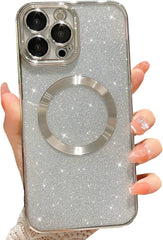 Luxury Clear Glitter Case For iPhone 15 14 13 12 11 Pro Max X XS Max XR 7 8 Plus Soft Transparent Silicone Cover