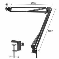 Flexible Arm For Phone Stand Table Folded Anchor Online Desktop Laptop Video Live Overhead Shot Photography