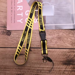 2 in 1 mobile phone lanyard key ring sling badge neckband Keychain anti-lost Badges ID Cell Phone Rope Neck Straps