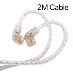 KZ Headphones Silver plated upgrade cable 2PIN 0.75mm High-purity silver plated flat cable ZEX Pro ZS10 Pro ZSN Pro X EDX Pro