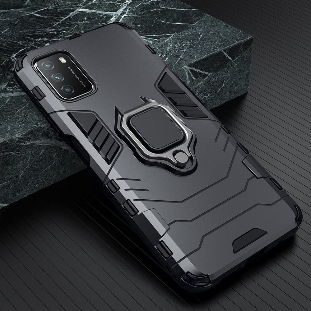 KEYSION Shockproof Case for Xiaomi POCO M3 M4 Pro 5G F3 GT F2 Ring Stand Phone Back Cover for POCO X3 NFC X3 Pro X4 GT X4 Pro 5G