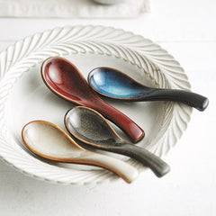 Japanese Tableware Kiln Rice Spoon Soup Spoon Porridge Spoon Household Creative Restaurant Spoons - Wowza