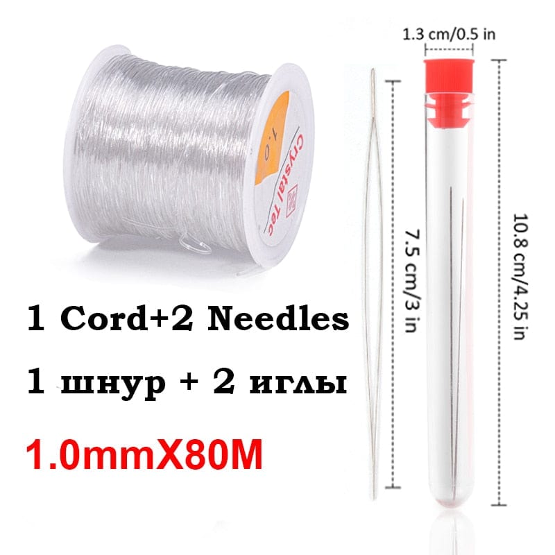 100M Plastic Crystal DIY Beading Stretch Cords Elastic Line Jewelry Making Supply Wire String jeweleri thread String Thread