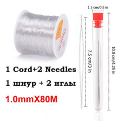 100M Plastic Crystal DIY Beading Stretch Cords Elastic Line Jewelry Making Supply Wire String jeweleri thread String Thread