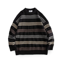 LAPPSTER-Youth Men Harajuku Moutain Winter Sweaters 2023 Pullover Mens Oversized Korean Fashions Sweater Women Vintage Clothes