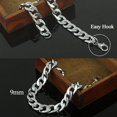 Stainless Steel Cuban Chain Necklaces for Women Men Long Hip Hop Necklace On The Neck Fashion Jewelry Accessories Friends Gifts