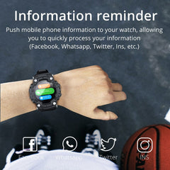 LOKMAT ATTACK Full Touch Screen Fitness Tracker Smart Watch Men Heart Rate Monitor Blood Pressure Smartwatch For Android iOS