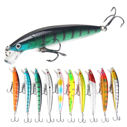 Japanese Minnow Fishing Lures Floating Hard Bait95mm 7g Artificial Bait Wobbler Crank bait Carp Perch Fishing Tackle