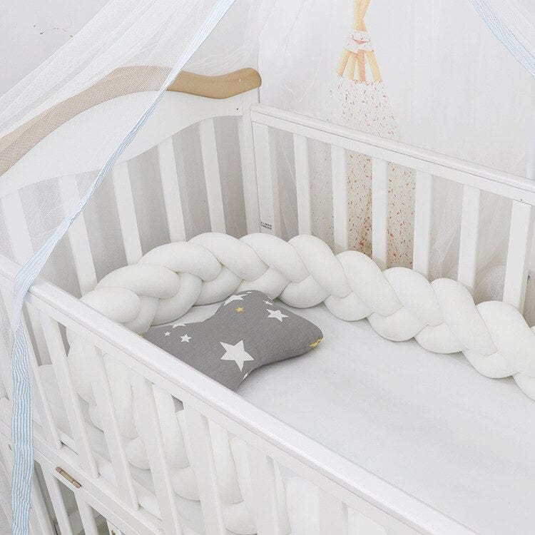 3M Baby Bumper Bed Braid Knot Pillow Cushion Bumper for Infant cuna Bebe lit Crib Protector Cot Bumper Room Decor