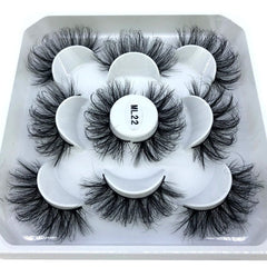 2023 New 5 pairs natural false eyelashes fake lashes long makeup 3d mink lashes eyelash extension mink eyelashes short eyelashes