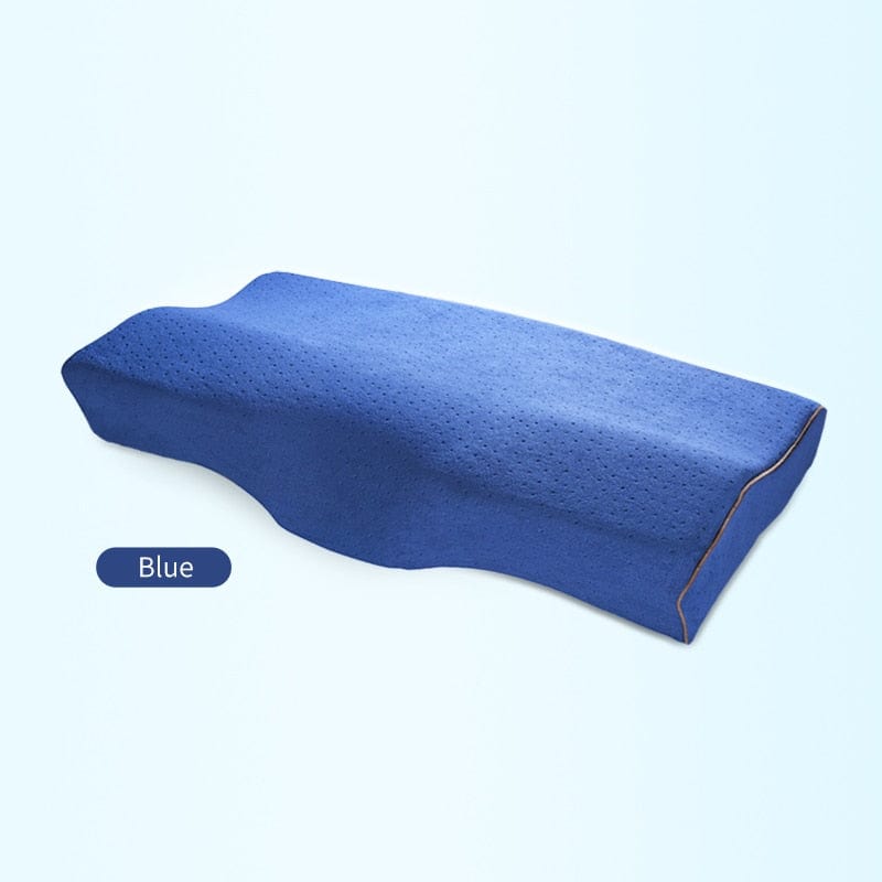 Memory Foam Leg Pillow Bed Orthopaedic Neck Protection Slow Rebound Memory Pillow Butterfly Shaped Health Cervical Neck Size 60/50 cm