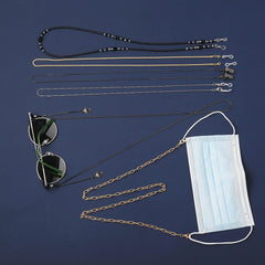 Fashion Woman Sunglasses Chain Cylinder Bead Chain Anti-Falling Glasses Eyeglasses Cord Necklace