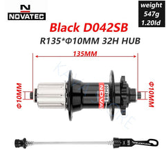 Novatec Hub D041SB D042SB Mountain Bike Disc Card Brake 28/32/36 Holes MTB Road Bicycle Bearing 36H Hubs 8/9/10/11/12 Speed