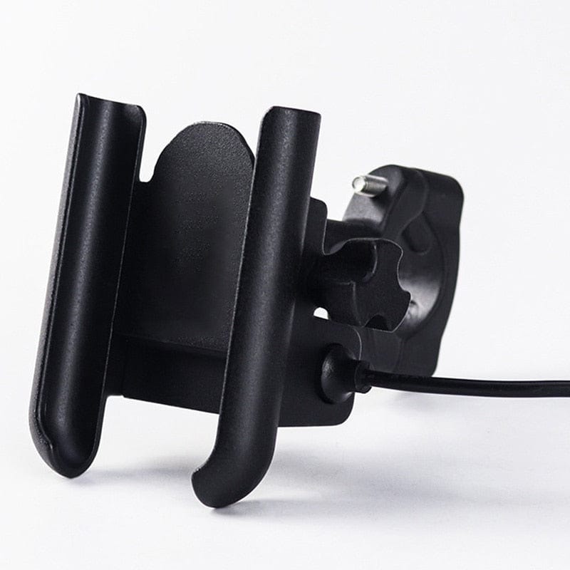 Aluminium Motorcycle Bike Phone Holder Stand With USB Charger Moto Bicycle Handlebar Mirro  Mobil Bracket Support Mount