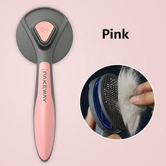 Kimpets Cat Comb Dog Hair Remover Brush Pet Grooming Slicker Needle Comb Removes Tangled Self Cleaning Pet Supplies Accessories - Wowza