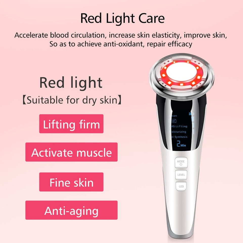 7in1 RF&EMS Radio Mesotherapy Electroporation lifting Beauty LED Photon Face Skin Rejuvenation Remover Wrinkle Radio Frequency