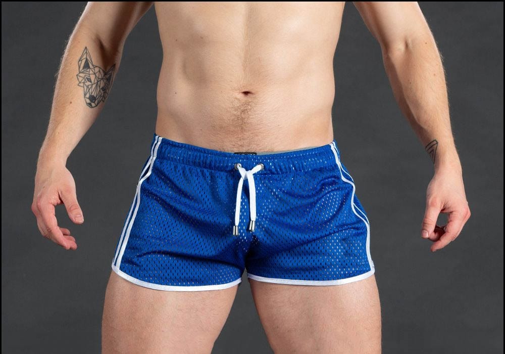 GITF New Gym Mens Sport Running Shorts Quick Dry grid Workout Short Pants GYM Wear Men Soccer Tennis Training Beach Swim Shorts