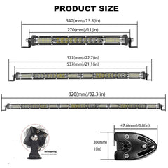 LED Bar Slim Spot Flood Off Road 12V 24V LED Light Bar/Work Light For Car 4x4 Truck ATV SUV Boat lada Barra LED Lightbar