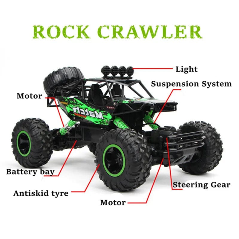 RC Car With Led Lights 2.4G Radio Remote Control Cars Buggy Off-Road Control Trucks Boys Toys for Children