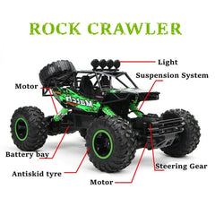 RC Car With Led Lights 2.4G Radio Remote Control Cars Buggy Off-Road Control Trucks Boys Toys for Children