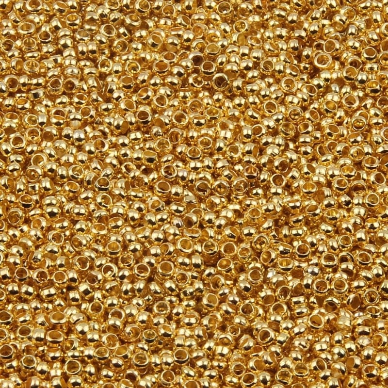 500pcs/lot Gold Color Ball Crimp End Beads Dia 2 2.5 3 mm Stopper Spacer Beads For Diy Jewelry Making Findings Accessories